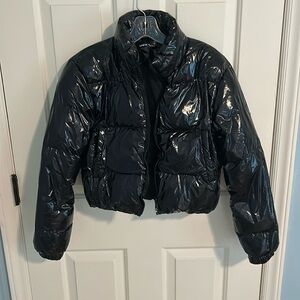 Cropped puffer jacket